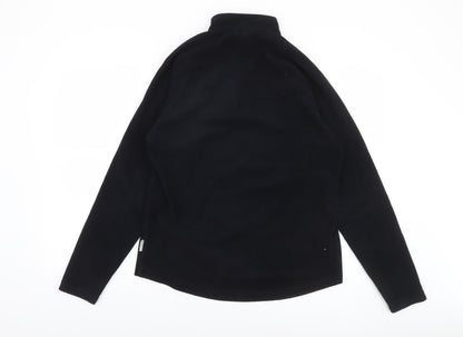 Quechua Women's Black Fleece 1/2 Zip Pullover Sweatshirt Size 12
