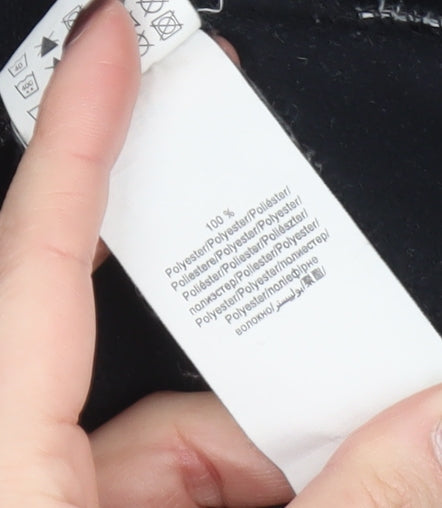 Quechua Women's Black Fleece 1/2 Zip Pullover Sweatshirt Size 12