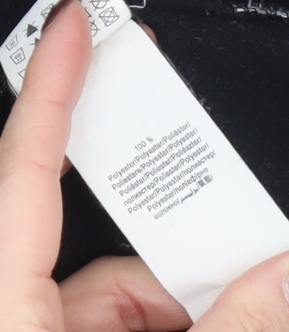 Quechua Women's Black Fleece 1/2 Zip Pullover Sweatshirt Size 12