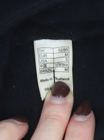 Quechua Women's Black Fleece 1/2 Zip Pullover Sweatshirt Size 12