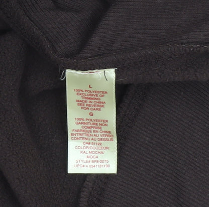 Womens UK Size L B.U.M. Equipment Brown Pullover Hoodie