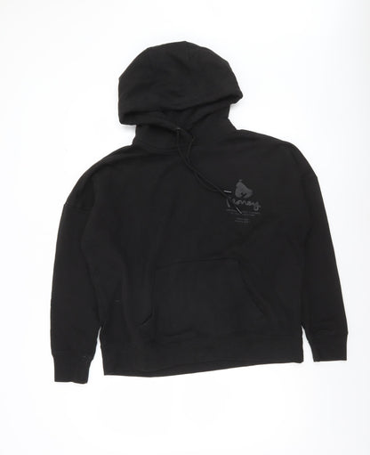 Womens UK Size 12 Money Black Pullover Hoodie