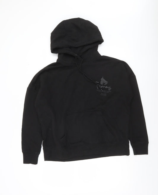 Womens UK Size 12 Money Black Pullover Hoodie