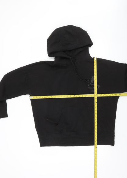 Womens UK Size 12 Money Black Pullover Hoodie