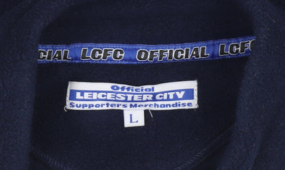 Mens UK Size L Leicester City Blue Basic Jacket