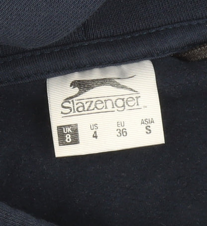 Womens UK Size 8 Slazenger Blue Pullover Hoodie