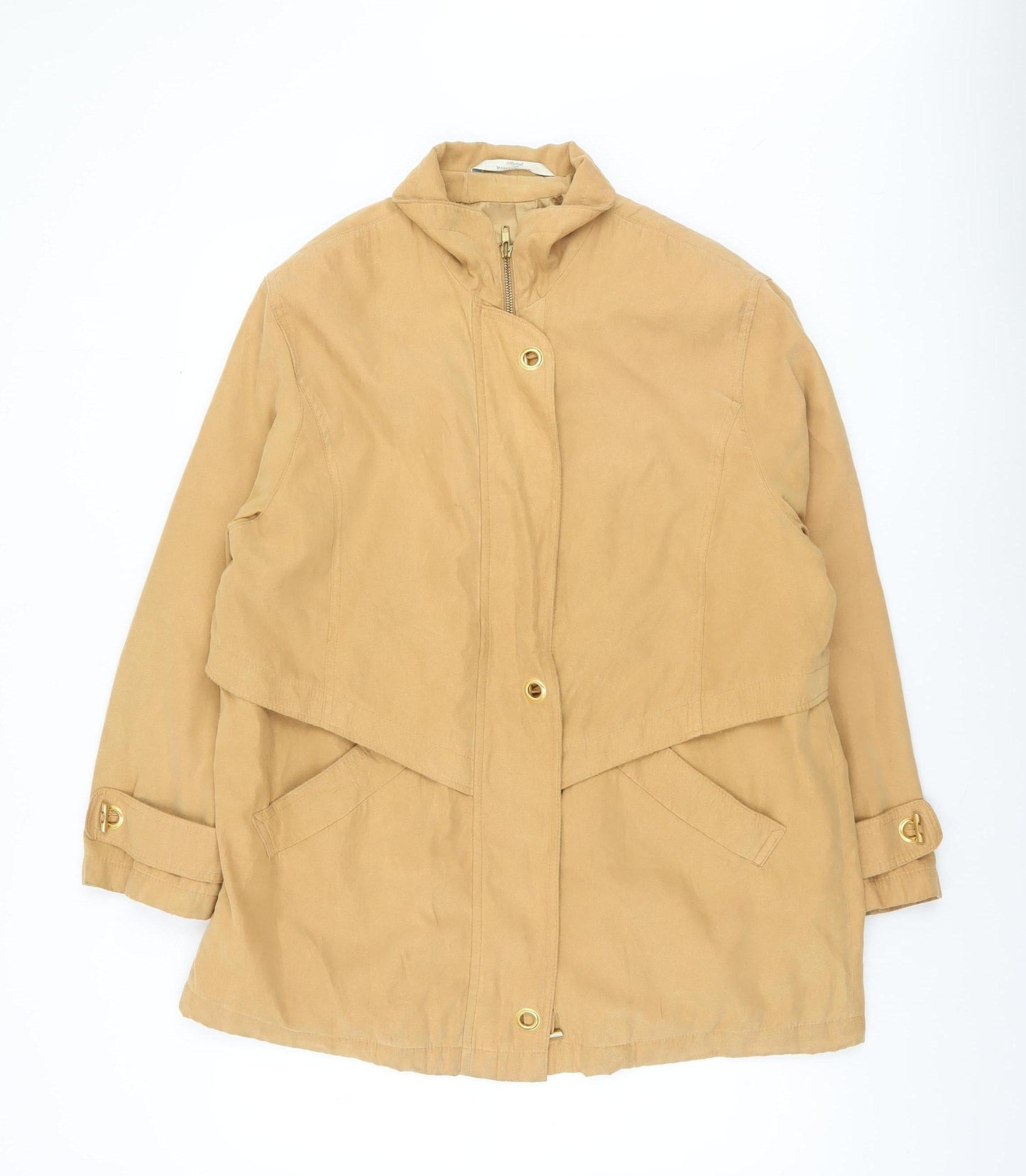 Womens UK Size 18 Marks and Spencer Beige Overcoat