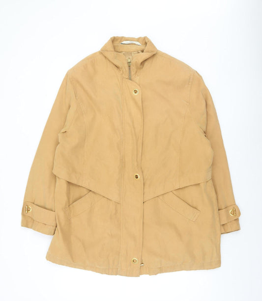 Womens UK Size 18 Marks and Spencer Beige Overcoat