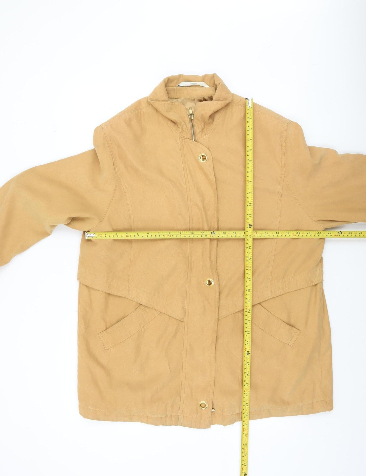 Womens UK Size 18 Marks and Spencer Beige Overcoat
