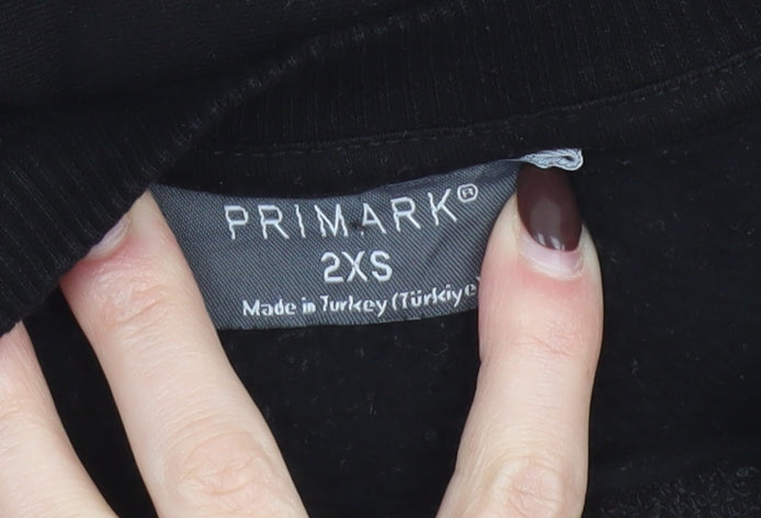 Mens UK Size XS Primark Black Pullover Sweatshirt