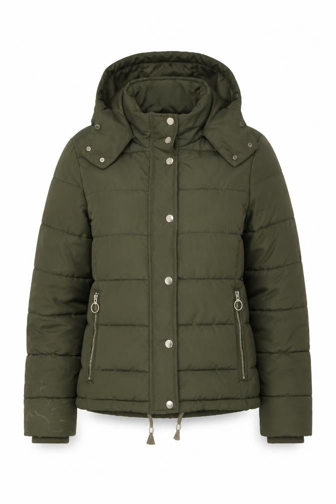 Womens UK Size 14 Topshop Green Puffer Jacket