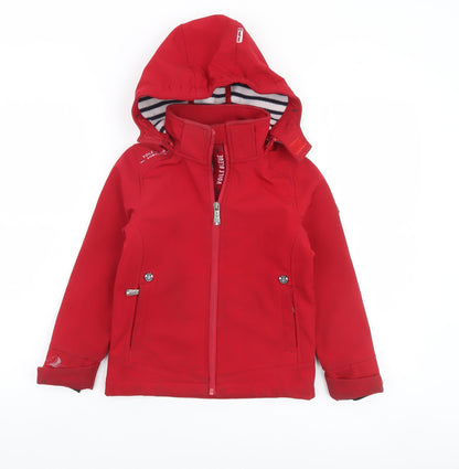Boys UK Size 6 Years Voile Bleue Red Soft Shell