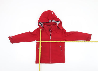 Boys UK Size 6 Years Voile Bleue Red Soft Shell