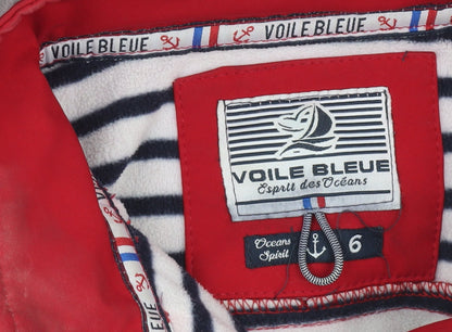 Boys UK Size 6 Years Voile Bleue Red Soft Shell
