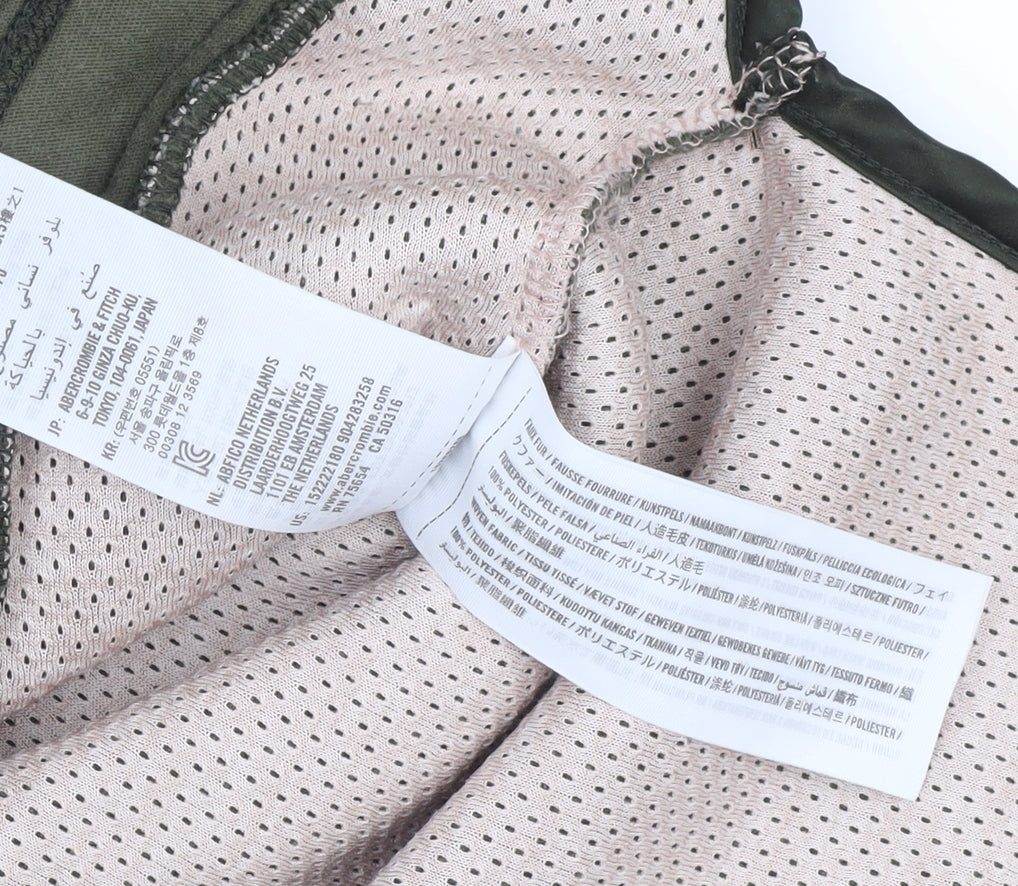 Abercrombie & Fitch Women’s Green Fleece 1/2 Zip Pullover XS