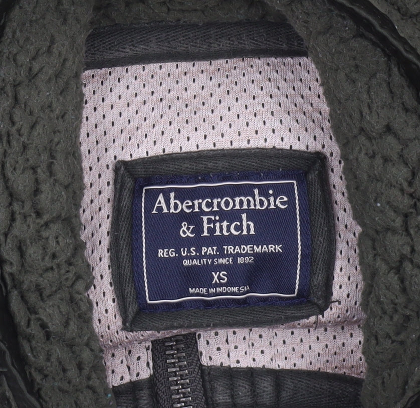Abercrombie & Fitch Women’s Green Fleece 1/2 Zip Pullover XS
