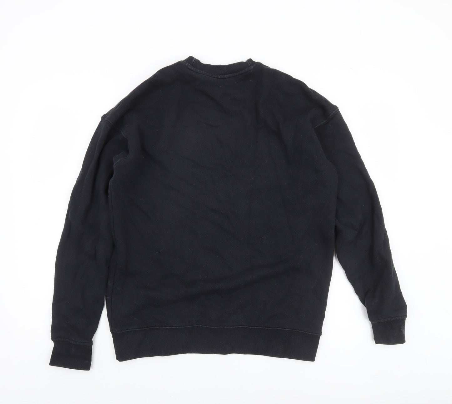 Adidas Women Black Crew Neck Pullover Sweatshirt Size 8