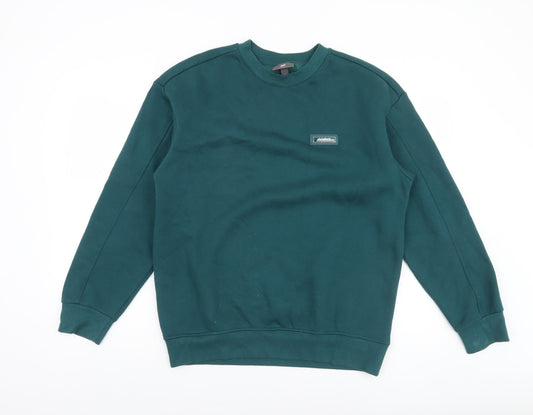 Mens UK Size S H&M Green Pullover Sweatshirt