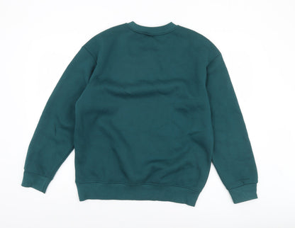 Mens UK Size S H&M Green Pullover Sweatshirt