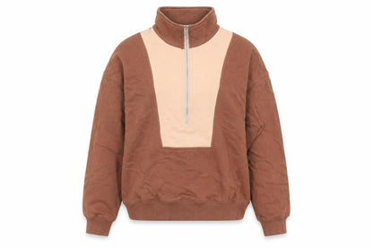 Womens UK Size 2XS Nude Lucy Brown Pullover Sweatshirt