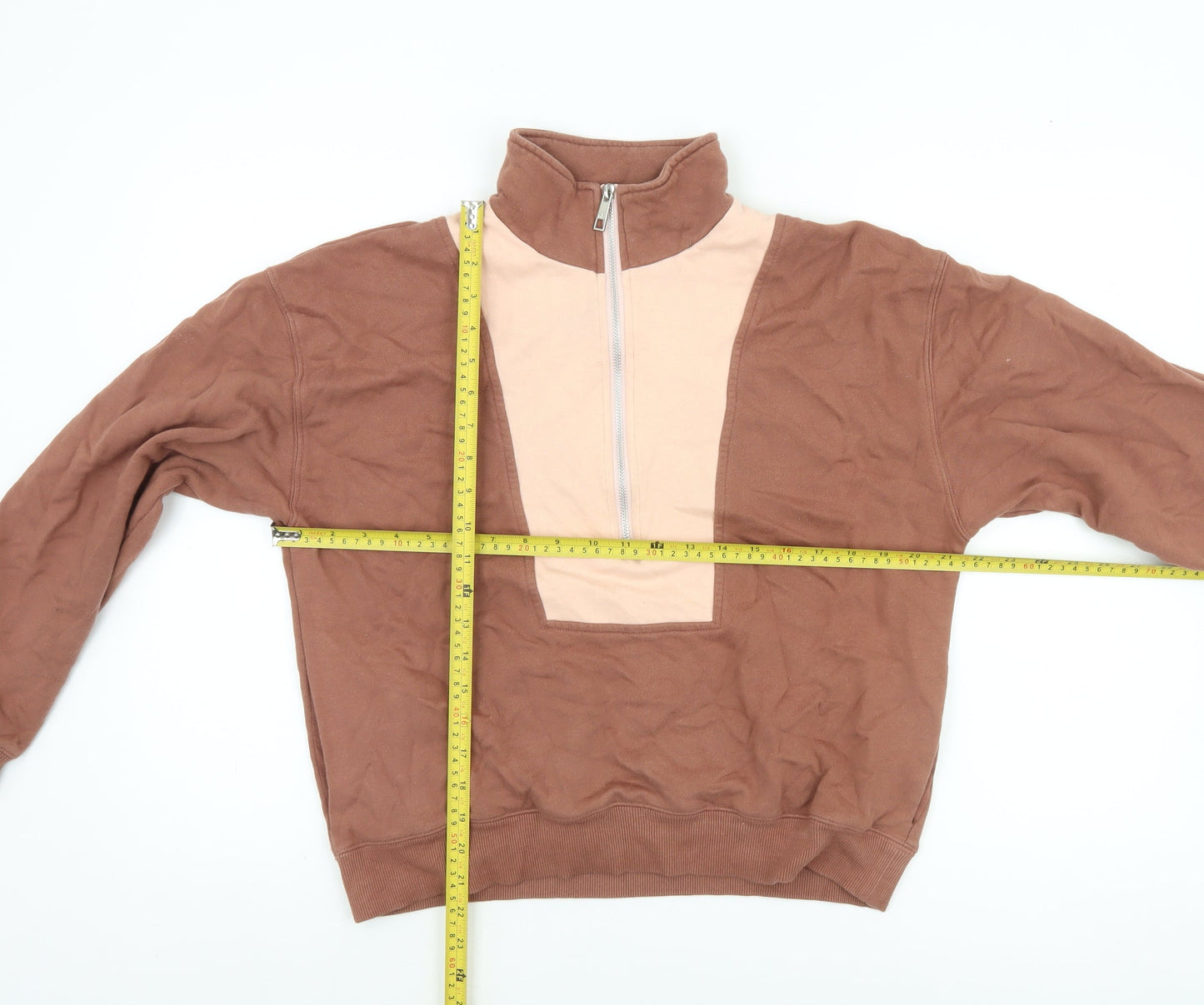Womens UK Size 2XS Nude Lucy Brown Pullover Sweatshirt