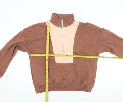 Womens UK Size 2XS Nude Lucy Brown Pullover Sweatshirt