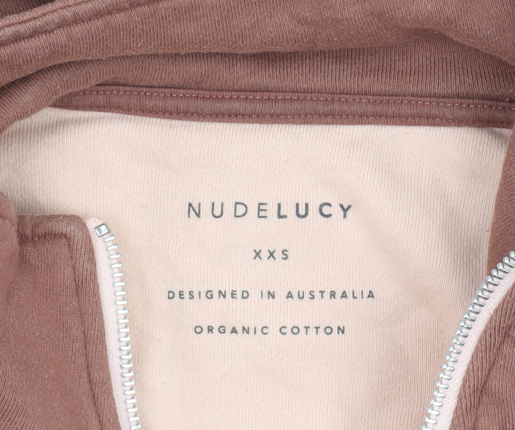 Womens UK Size 2XS Nude Lucy Brown Pullover Sweatshirt