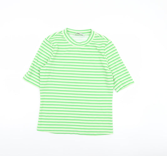 Womens UK Size S Kelly & Grace Green Basic T-Shirt