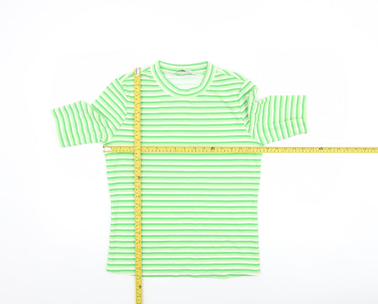 Womens UK Size S Kelly & Grace Green Basic T-Shirt