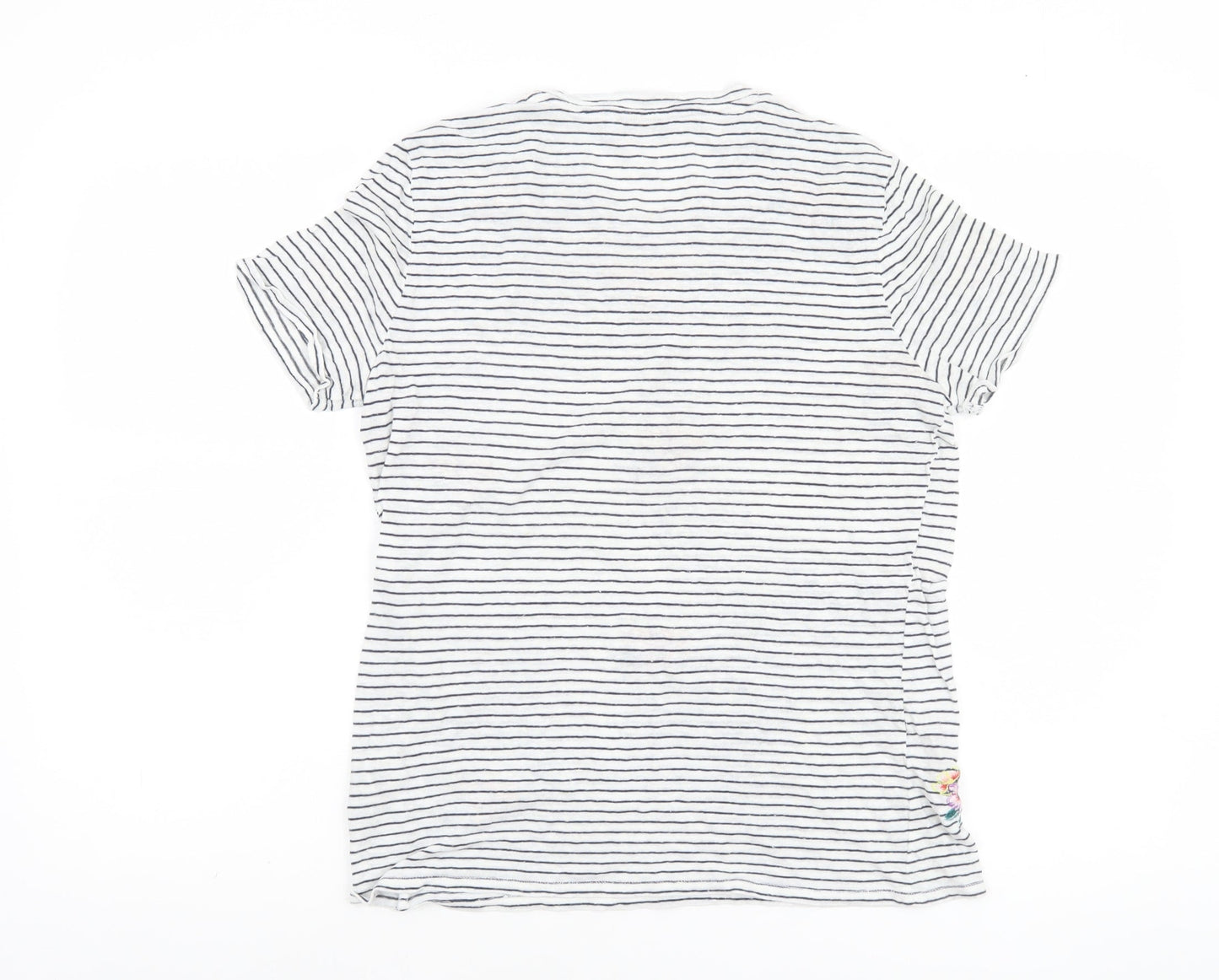 Womens UK Size 10 Marks and Spencer Ivory Basic T-Shirt