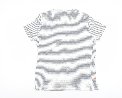 Womens UK Size 10 Marks and Spencer Ivory Basic T-Shirt