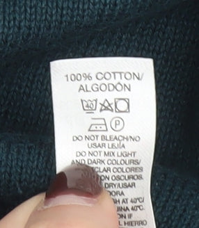 Dunnes Men’s Green Cotton Crew Neck Jumper Size L