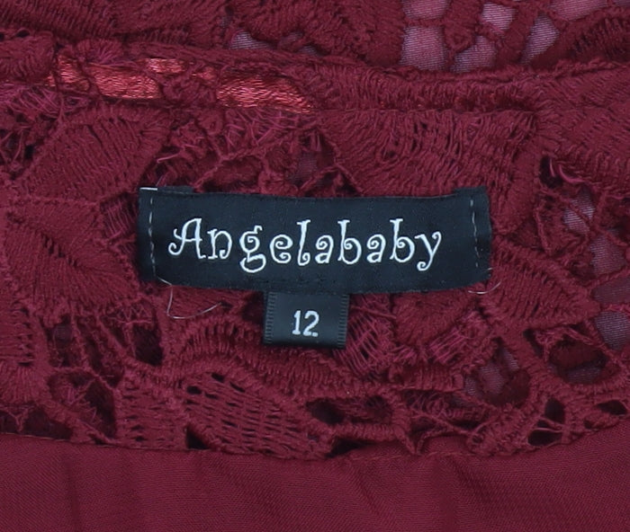 Womens UK Size 12 Angelababy Red Basic Jacket