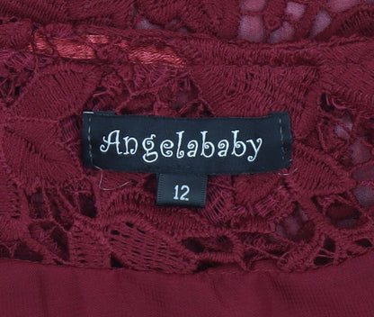 Womens UK Size 12 Angelababy Red Basic Jacket