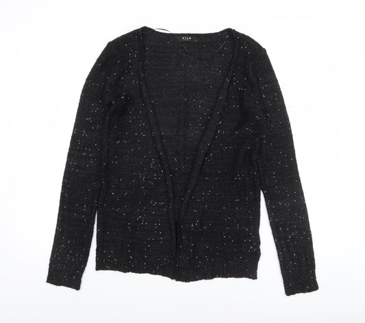 Womens UK Size S VILA Black Cardigan Jumper