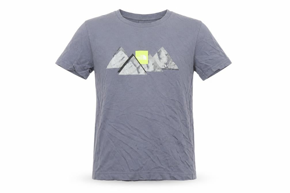 The North Face Boys Grey M Graphic Cotton Outdoor Short Sleeve T-Shirt