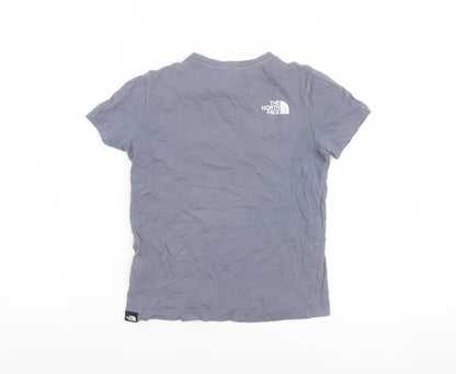 The North Face Boys Grey M Graphic Cotton Outdoor Short Sleeve T-Shirt