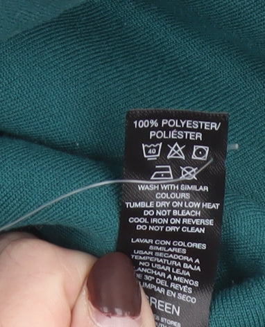 Dunnes Women’s Teal Green Fleece 1/2 Zip Pullover Sweatshirt S