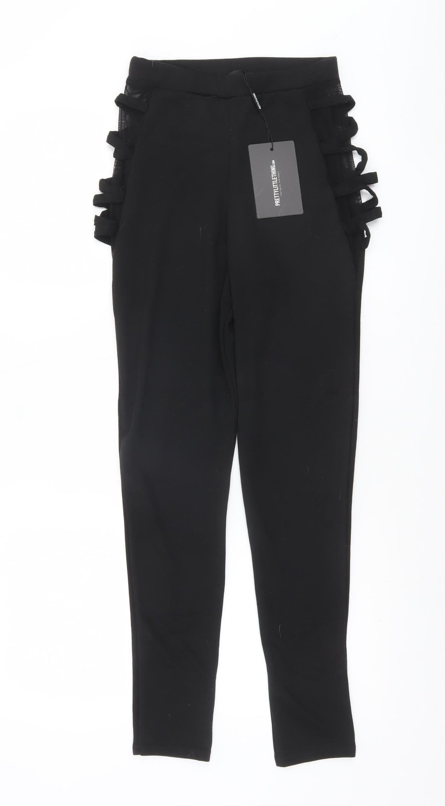 Womens UK Size 8 PRETTYLITTLETHING  Ankle Black Leggings