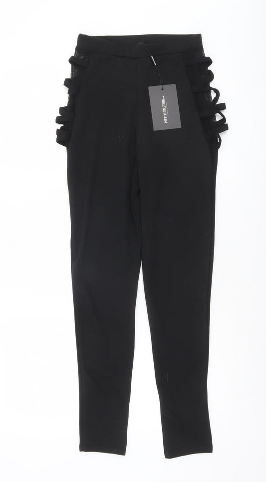Womens UK Size 8 PRETTYLITTLETHING  Ankle Black Leggings