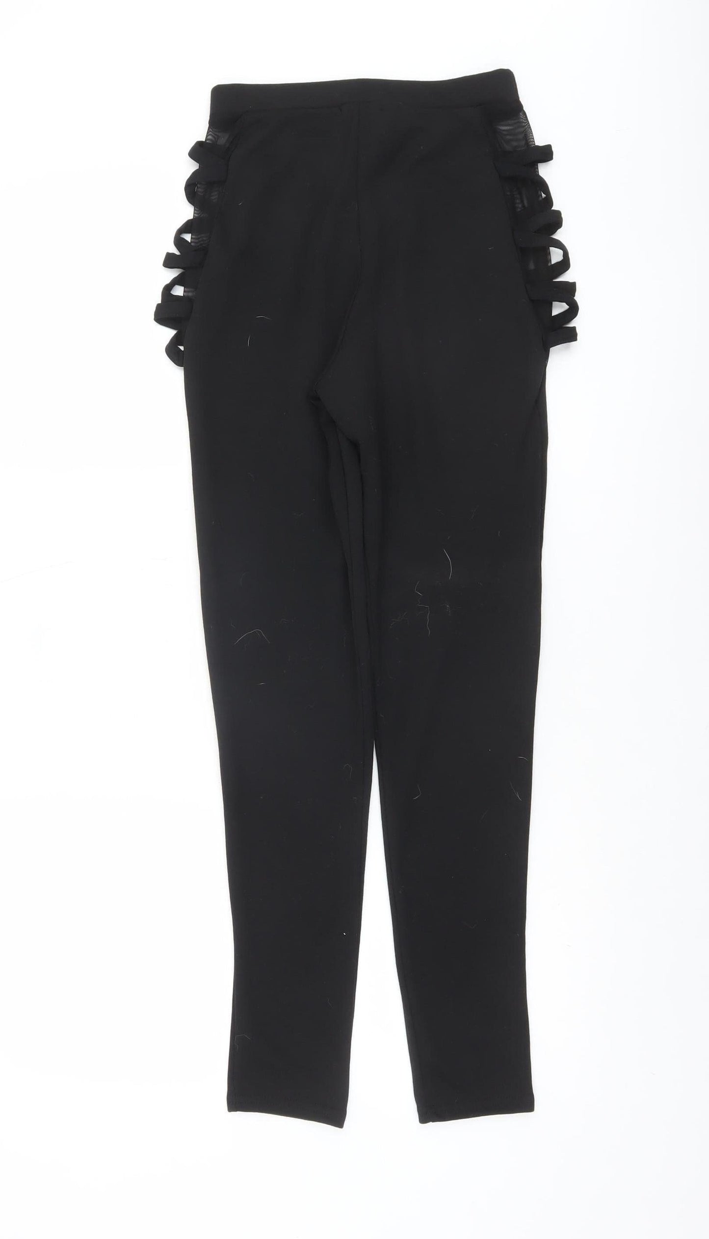 Womens UK Size 8 PRETTYLITTLETHING  Ankle Black Leggings