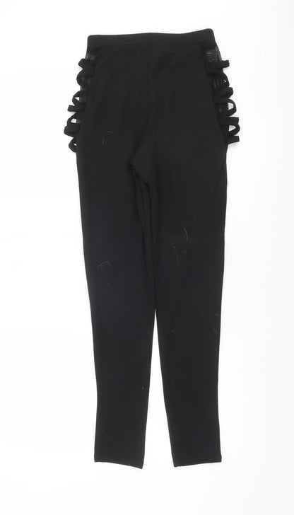 Womens UK Size 8 PRETTYLITTLETHING  Ankle Black Leggings