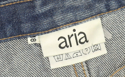 Womens UK Size 12 Aria Regular Fit Straight Blue Jeans