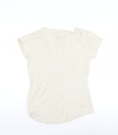 Womens UK Size 14 Urban Irish Beige Basic T-Shirt