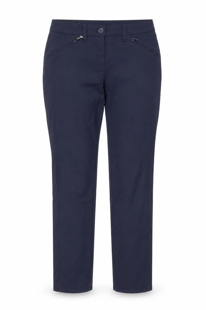 Womens UK Size 10 Bianca Slim Fit Chino Blue Trousers