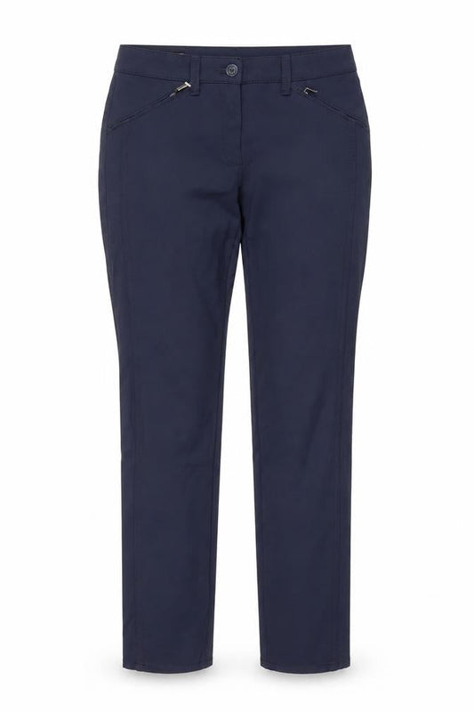 Womens UK Size 10 Bianca Slim Fit Chino Blue Trousers