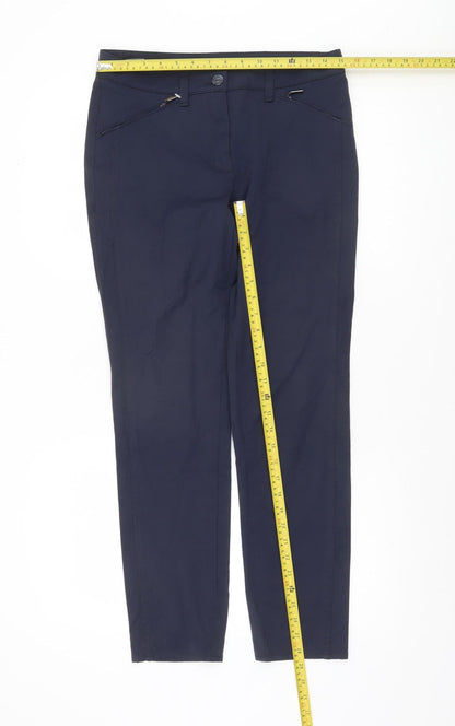 Womens UK Size 10 Bianca Slim Fit Chino Blue Trousers