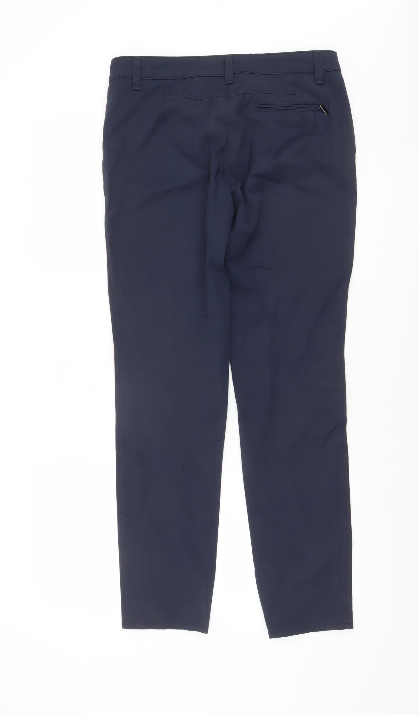 Womens UK Size 10 Bianca Slim Fit Chino Blue Trousers