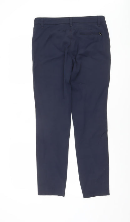 Womens UK Size 10 Bianca Slim Fit Chino Blue Trousers