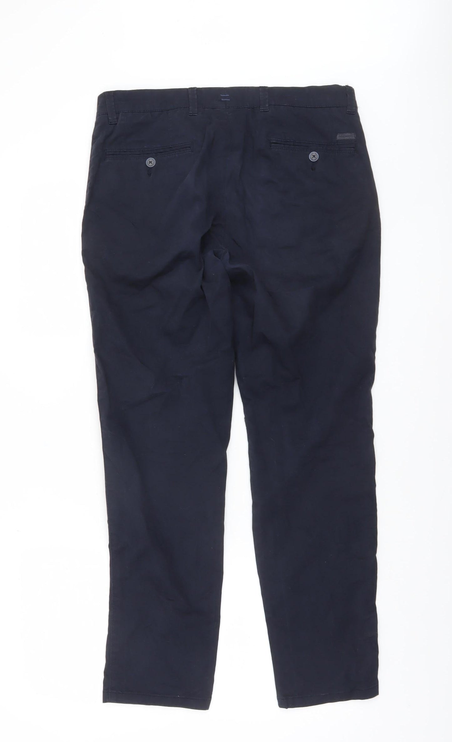 Remus Uomo Men's Blue Slim Fit Chino Trousers 32S